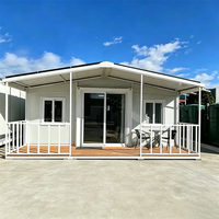 Maison conteneur maritime moderne extensible à double aile de 20 et 40 pieds, préfabriquée, modulaire et portable, pour bureau rapide et chambre
