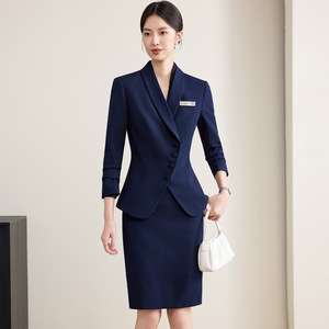 Women's Professional Suit Set Long Sleeve Polyester Workwear For Office Reception Desk Fall 2025 - Product Image 4