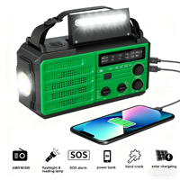 Radio CB portable rechargeable à énergie solaire avec interface USB, haut-parleur, 3 bandes, survie, directement de l'usine