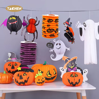 YACHEN Offre Spéciale longues lanternes pliables chinoises japonaises suspendues en papier pour Halloween décorations de fête à la maison