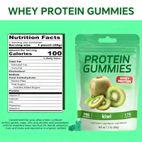 WELLBODY Gummies protéinés originaux végétaliens en sachet, Gummies protéinés pour la remise en forme et Gummies vitamines C, Gummies protéinés au lactosérum