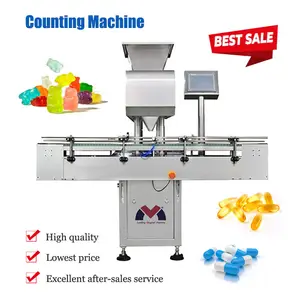 Fully Automatic Tablet Capsule Counting Bottling Packaging Capping Line Gummy Packing Line