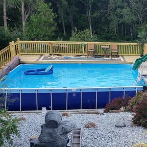 AfterSea metros <span class=keywords><strong>Piscina</strong></span> de agua con marco de acero, <span class=keywords><strong>piscina</strong></span> enmarcada para patio trasero, <span class=keywords><strong>piscina</strong></span> de césped ultra <span class=keywords><strong>XTR</strong></span> 18 pies - Product Image 5