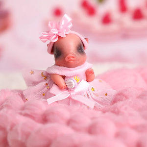 Babeside yenidoğan 4.5 "yumuşak gerçekçi Piggy oyuncaklar Mini 12cm gerçekçi tam silikon bebek hayvan yeniden doğmuş bebek modeli oyuncak - Product Image 1