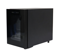 Armoire de réfrigérateur de vin de mini refroidisseur de vin d'économie d'énergie 6 bouteilles cave à vin de réfrigérateur de refroidisseur