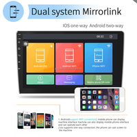 Autoradio Android Podofo 9 pouces double DIN avec écran tactile, GPS, WiFi, BT, FM, USB, OEM, vente en gros d'usine