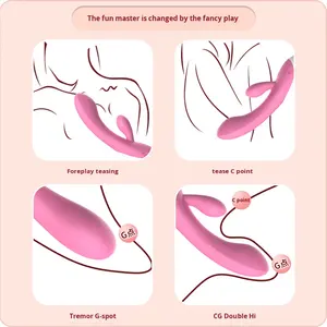 Shangganmi Müzik Çift Titreşimli Çubuk Düşük Gürültülü Kadın Orgazm Masajı Mastürbasyon Cihazı AV Yetişkin Seks Oyuncak - Product Image 2