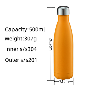 Top Quality Cola Shaped Sport Water <strong>Bottle</strong> 350/500/750/1000ml Cola <strong>Bottle</strong> Stainless Steel Water <strong>Bottle</strong> - Product Image 2