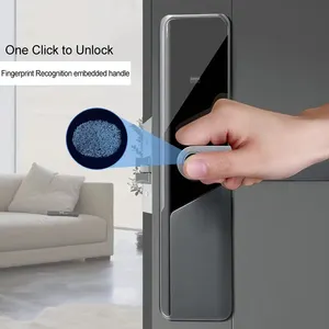Latest Model Pmotions Wifi APP Control Doorlock Intelligent Fingerprint Code Key Card Tuya Smart Home Door Lock