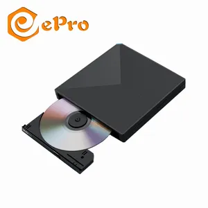 EDD28 DVD Drive optik tipe-c + USB3.0, tipe Tray eksternal DVD-RW CD-RW Writer Burner perekam untuk Macbook Wins Laptop komputer