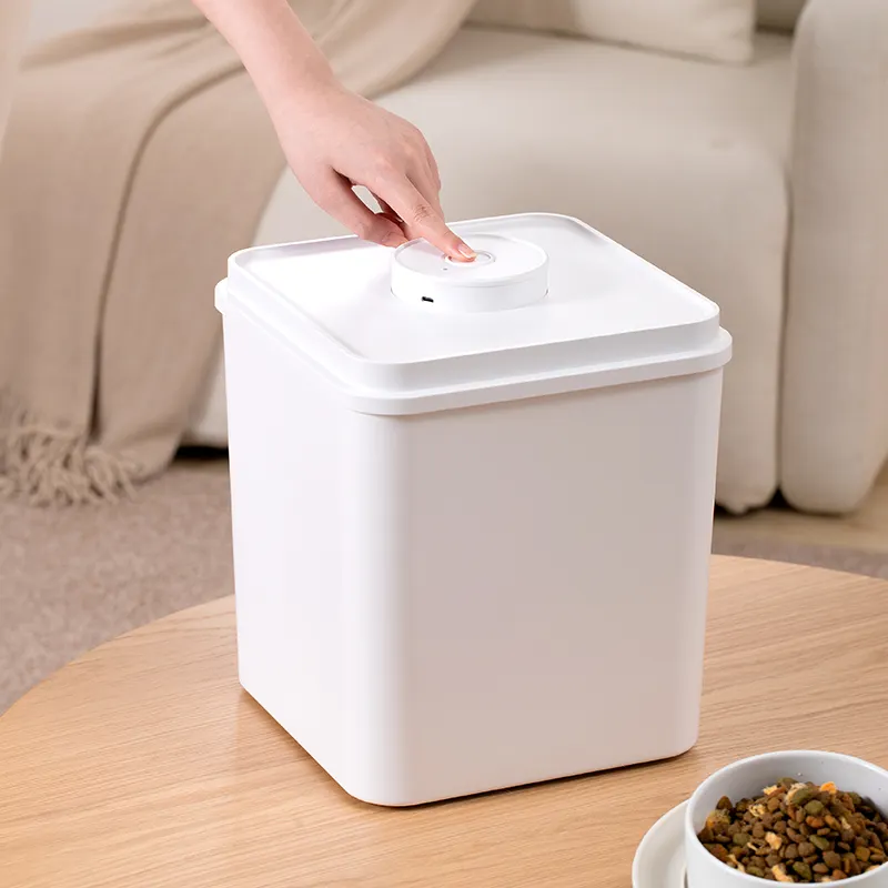 Elektrikli minimalist vakum plastik otomatik mühürlü kutu pirinç saklama kabı