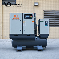 Compresseur d'air industriel à vis rotatif 20 CV 22 kW 30 CV 15-16 bars avec sécheur et réservoir pour machine de découpe laser