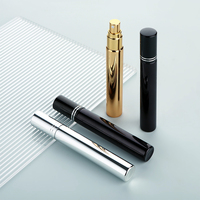 SUMEEAR Atomizadores de Perfume de Vidrio Electrochapado UV de 15ml (Dorado/Plateado/Negro) con Pulverización Fina, Antiderrames, Reutilizables, Esenciales para Viaje