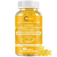 Suplemen Permen Kunyah Antioksidan untuk Kesehatan Mata OEM Private Label Lutein 1200 mg Zeaxanthin 240 mg, Rendah Gula, Bebas Gluten, untuk Dewasa