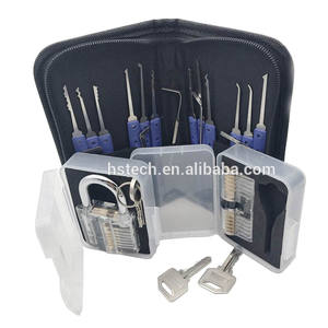 17 A Corte transparente cerradura práctica candado cerradura con roto clave eliminar Kit de gancho de Extractor de lockpicking - Product Image 2