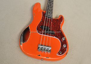 Flyoung Orange, Guitarra de 4 Cuerdas, Cuerpo Estilo Chrome, Herrajes Cromados - Product Image 1