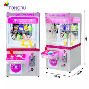 Hàng tạp hóa mini đồ chơi sang trọng Claw máy trẻ em bảng đồng tiền hoạt động món quà nhỏ Catcher Crane Claw Máy kẹo Dispenser Arcade trò chơi - Product Image 2