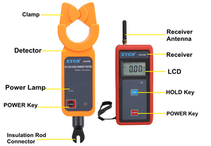 ETCR9000B เครื่องวัดกระแสไฟฟ้าแรงสูงแบบไร้สายพร้อมการตรวจสอบแบบเรียลไทม์ 0mA~1200A AC ความแม่นยำ 1% - Product Image 3