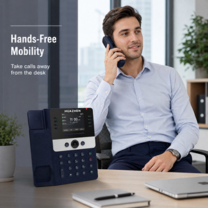Teléfono IP Empresarial <span class=keywords><strong>E600PRO</strong></span> Gigabit PoE con Pantalla LCD a Color de 3.5 Pulgadas 320x240, Conferencia de 6 Vías, 21 Teclas DSS, Auricular Inalámbrico - Product Image 6