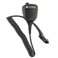 Microphone portable PMMN4065A MOTOROLA avec prise audio 3,5 mm et protection anti-vent pour radios APX4000 APX6000 APX7000