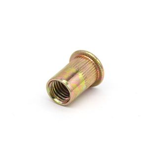 Écrou à sertir Shuoyue M6 métrique, couleur zinc, anti-desserrage, pour l'industrie de la construction - Product Image 1