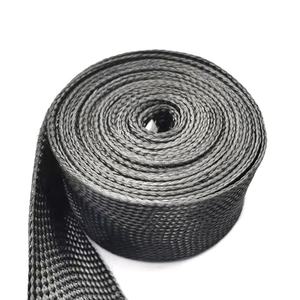 <span class=keywords><strong>Manchon</strong></span> tissé en fibre de carbone 3k <span class=keywords><strong>isolant</strong></span> haute température +45 tissage, isolation tressée 600V pour haute température - Product Image 3