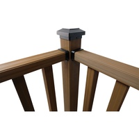 Bammax nouveauté résistant aux intempéries extérieur WPC terrasse garde-corps système de garde-corps composite pour la décoration de jardin à la maison