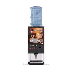 Café et thé instantané distributeur automatique de poudre avec de l'eau chaude avec distributeur automatique de gobelets WF1-202C