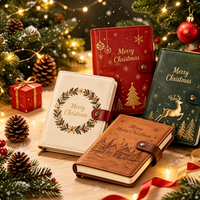 Carnet à spirales personnalisé avec logo imprimé numérique, couverture rigide, couleurs personnalisées, papier artistique - Cadeau de Noël 2026