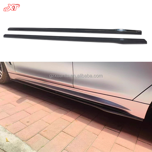 Jupe latérale en fibre de carbone de style OMS pour la série 3 F30 F35 316i <span class=keywords><strong>320i</strong></span> 328i 335i Trofeo Kit de carrosserie de becquet de pare-chocs latéral de mise à niveau - Product Image 2