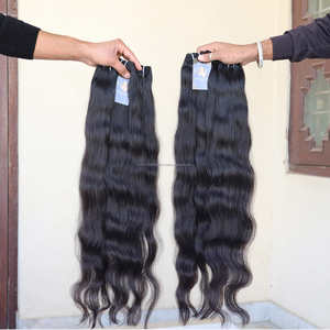 Sien-extensiones de cabello brasileño virgen indio, pelo liso rizado sin procesar de un solo donador, procedente del proveedor de la India de pelo de visón - Product Image 2