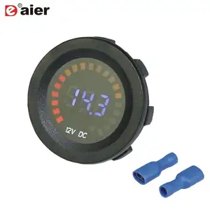 Dongguan Pabrik Profesional 5 -- 48V Voltmeter Digital, Tampilan Led Meteran Voltase Tahan Air untuk Mobil Sepeda Motor Bus Laut