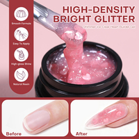 Gel Constructor de Uñas OEM ODM, Colección de Geles Duros, Sin Calor, Sin HEMA, Sin TPO, Suministros para Uñas para Profesionales, Etiqueta Personalizada, 30g