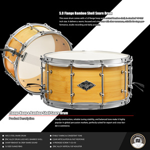 Tambourin professionnel en bois de 14 pouces PD pour performance, étudiant, jazz, marche, instrument de percussion, vente en gros d'usine - Product Image 3