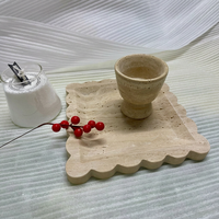 Plateau de service en marbre naturel de haute qualité, style Art Déco, avec logo personnalisé, pour la décoration intérieure, les hôtels et les cuisines, vente en gros