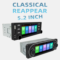 Autoradio MP5 OEM 5,2 pouces IPS avec CarPlay sans fil, Android AUTO, radio FM RDS, Bluetooth, USB, type-C, AUX