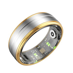 Anillo inteligente de acero inoxidable SHR para Android e IOS, aplicación de monitoreo de sueño y frecuencia cardíaca y control WiFi, promueve una vida saludable - Product Image 3