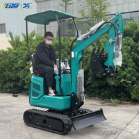 Mini Excavator Hidrolik Beroda Rantai untuk Pemeliharaan Pinggir Jalan dan Proyek Keamanan Lalu Lintas di Median Sempit