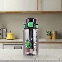 Bouteille d'eau pour enfants sans BPA en Tritan, anti-fuite, avec couvercle à ouverture rapide, réutilisable, en plastique, pour le camping, pour eau bouillante