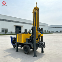 Foreuse hydraulique montée sur tricycle JHT-200 pour puits d'eau, machine de forage de 200 m
