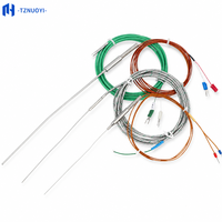 Probe Termokopel Tipe K Presisi Tinggi untuk Pengukuran Suhu Industri (-200~1300) Kabel Baja Tahan Karat OEM/ODM