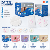 Mummyfriend Coussinets d'allaitement jetables super doux, absorbants, respirants et anti-fuites, à trois dimensions