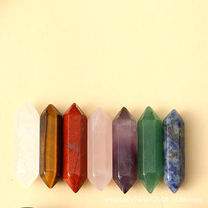 Juego de <span class=keywords><strong>7</strong></span> <span class=keywords><strong>Chakras</strong></span>, piedra Natural, cristal, doble punta, columna Hexagonal, Yoga, piedra áspera, curación, meditación, caja de regalo, juego para Unisex - Product Image 3