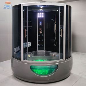 ห้องอาบน้ำฝักบัวอะคริลิกแบบตั้งพื้นพร้อมห้องซาวน่าแบบเปียกและแห้ง รวมกับอ่างน้ำวนนวดตัวแบบน้ำตก - Product Image 4