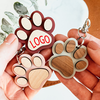 Porte-clés en bois avec logo personnalisable, accessoire cadeau créatif et personnalisé avec pendentif distinctif pour porte-clés