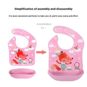 Bavoir pour bébé mignon et amusant, écologique, avec logo personnalisé, imperméable, en EVA, pour nourrissons, pour la nourriture et les repas des enfants - Product Image 2
