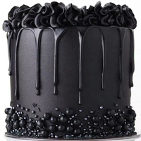 Pâte en Gel ultra douce pour pâtisserie, 4.5 once, colorant alimentaire, noir, pour la cuisson des gâteaux, Fondant, 1 pièce