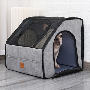 Funda <span class=keywords><strong>de</strong></span> Asiento <span class=keywords><strong>para</strong></span> Mascotas (<span class=keywords><strong>Perros</strong></span> y Gatos) Plegable, Lavable, Impermeable y Duradera <span class=keywords><strong>para</strong></span> Carritos y Autos - Accesorio <span class=keywords><strong>de</strong></span> Viaje Multifuncional - Product Image 4