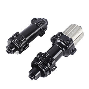 Buje Delantero de Bicicleta de Aleación de Aluminio 24H con 6 Tornillos para Freno de Disco, Eje Pasante de Liberación Rápida con Bloqueo Central y 4 Rodamientos - Product Image 1