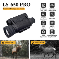 L-Shine Nouveau 32mp 4k Monté Vision de Nuit Monoculaire 350m Chasse Infrarouge Numérique Nvg Lunettes Vision Nocturne Numérique